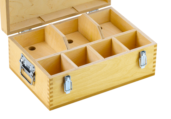 Compartment dividers made from wood strips