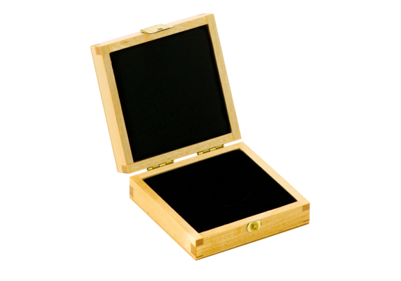 Wooden case for coins